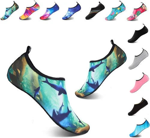 YALOX - Zapatos acuáticos, de secado rápido, sensación de pies descalzos, para mujer y hombre calcetines acuáticos para exterior, playa, natación,