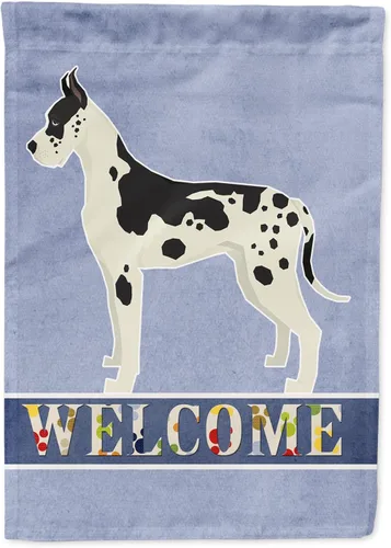 Miniatura 104 de Caroline's Treasures CK3704GF Bandera de jardín de bienvenida de Akita Shepherd Black and Tan - Bandera decorativa para patio exterior, patio