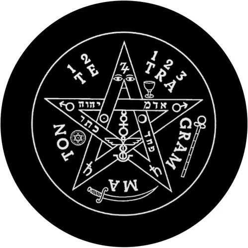 Miniatura 3 de Tetragrammaton Pentagram PopSockets - Agarre y soporte para teléfonos y tabletas, Negro