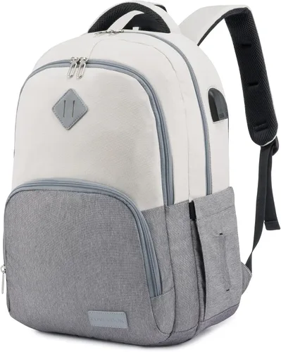 Miniatura 10 de LOVEVOOK Mochila escolar para mujeres y hombres, mochila clásica con compartimento para laptop de 15.6 pulgadas, bolsa ligera para libros