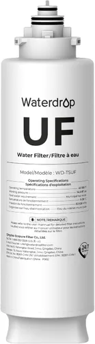 Waterdrop TSUF - Filtro de agua para debajo del fregadero, repuesto para sistema de filtro de agua Waterdrop TSU-W de 3 etapas de ultrafiltración