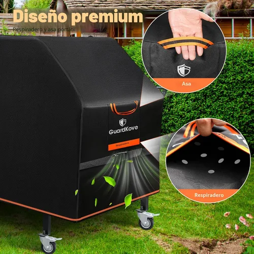Miniatura 7 de Cubierta de plancha para parrilla Blackstone de 28 pulgadas con capucha, 2026 mejorada 1000D resistente al agua, cubierta de parrilla 5483
