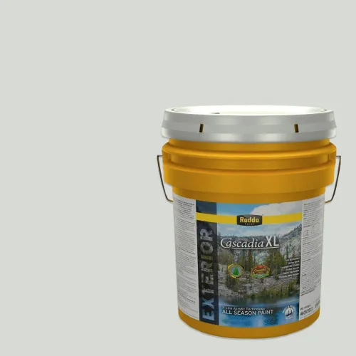 Miniatura 127 de Rodda Paint CASCADIA XL - Pintura e imprimación satinada para exteriores en uno, cuarto de galón, blanco abstracto