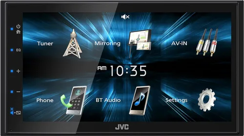 JVC KW-M150BT Receptor estéreo Bluetooth para automóvil con puerto USB - Pantalla táctil de 6.75 pulgadas - Radio AM/FM - Reproductor de MP3 Doble
