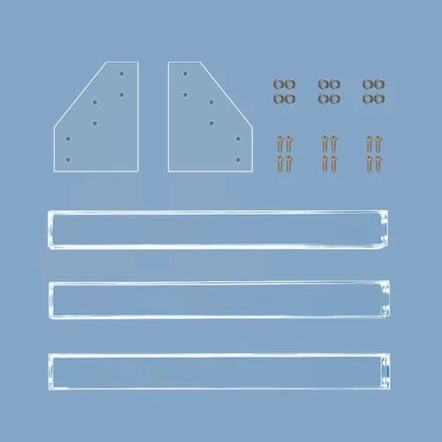 Miniatura 5 de Soporte de estante de 3 capas de acrílico transparente para organizador de esmalte de uñas, almacenamiento de aceite esencial, gafas de sol