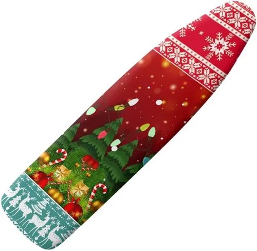 Miniatura 40 de Funda floral a prueba de arañazos para tablas de planchar de tamaño estándar, reflectante, con 3 ganchos y bucles para decoración de tablas de 15 x