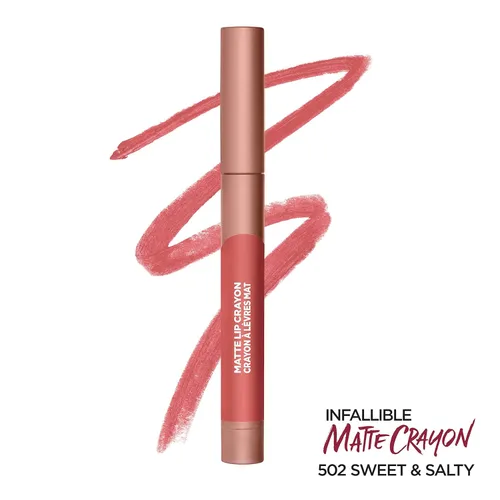 Miniatura 2 de L'Oréal Paris Infallible - Lápiz labial mate, dulce y salado (el embalaje puede variar)