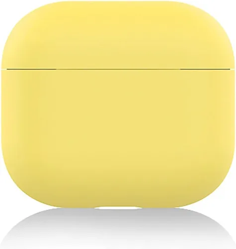 Miniatura 8 de Funda para AirPods 3, funda de piel de silicona, ultrafina de 0.059 in, LED visible (negro)