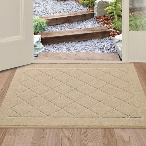 Miniatura 51 de BEQHAUSE Tapete para puerta de 20 x 32 pulgadas, tapete antideslizante para puerta, lavable, tapete para puerta de perro, resistente a las manchas