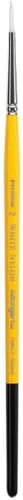 Miniatura 9 de KINGART Gold Grip 7950 Series Juego de pinceles redondos para artistas, pelo sintético de nailon blanco para pintura facial, tela, cerámica, mango