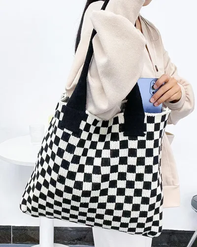 Miniatura 26 de Bolsas de ganchillo para mujer, bolsa de mano de playa de verano, bolsa de hombro de gran capacidad, bolsa de hobo estética, bolsa de punto, bolsa