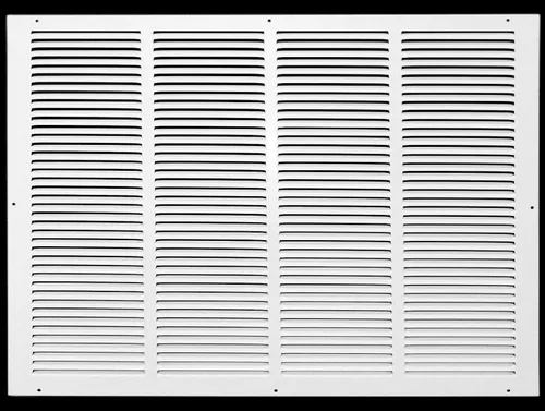 Miniatura 87 de HVAC Premium 30' x 10' [Abertura de conducto] Rejilla de aire de retorno de acero estampado plano - Pared lateral y techo - Cubierta de conducto