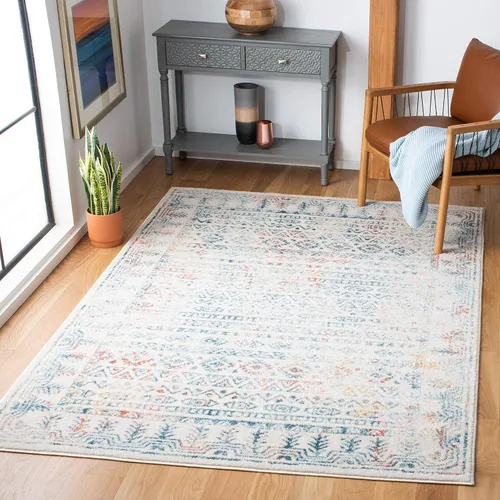 Miniatura 10 de SAFAVIEH Alfombra de área de 12 x 15 pulgadas, colección Tulum, grande, diseño marroquí bohemio envejecido, no desprende pelusa y fácil de limpiar
