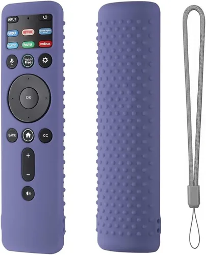 Miniatura 8 de Hi Color Funda de silicona para control remoto VIZIO XRT260 Smart TV, a prueba de golpes, antideslizante, cordón (negro)
