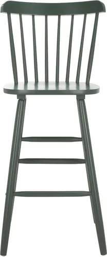 Miniatura 11 de SAFAVIEH Muebles - Juego de 2 taburetes de bar Galena - Negro - Madera maciza - Diseño moderno de línea limpia - Ideal para cocina, zona de bar
