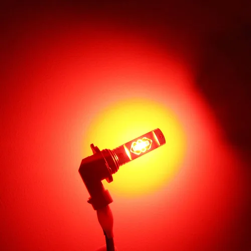 Miniatura 2 de Alla Lighting Bombillas LED antiniebla LED rojas H11 H16 de 3800 lm ETI 56-SMD Xtreme superbrillantes H8 H11 H16 bombillas LED de repuesto