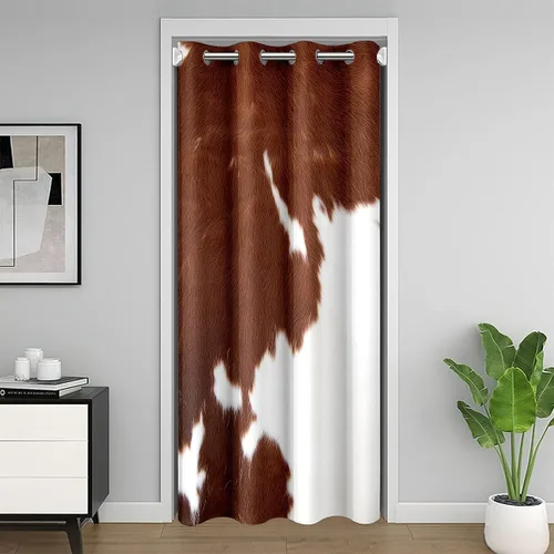 Miniatura 33 de Erosebridal Cortinas opacas de hojas para ventana de puerta, cortinas opacas de hojas blancas y negras, cortina de puerta de hojas, plantas Hojas