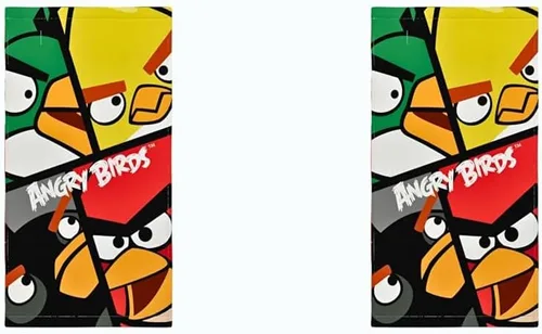 Franco Collectibles Angry Birds - Toalla de baño de algodón súper suave, 60 x 30 pulgadas, (producto 100% oficial) (paquete de 2)