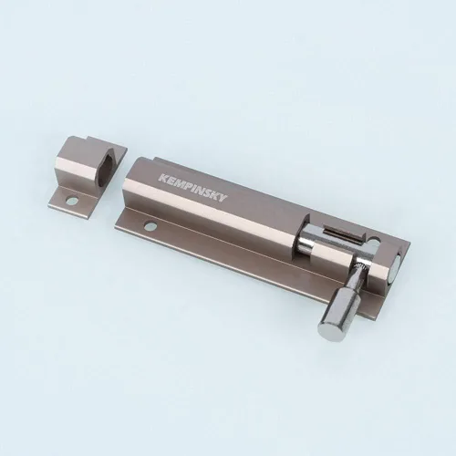 Miniatura 4 de Puertas y ventanas de aleación de aluminio exquisitas de alta calidad, la calidad universal del perno de color níquel es confiable (1.97 pulgadas)
