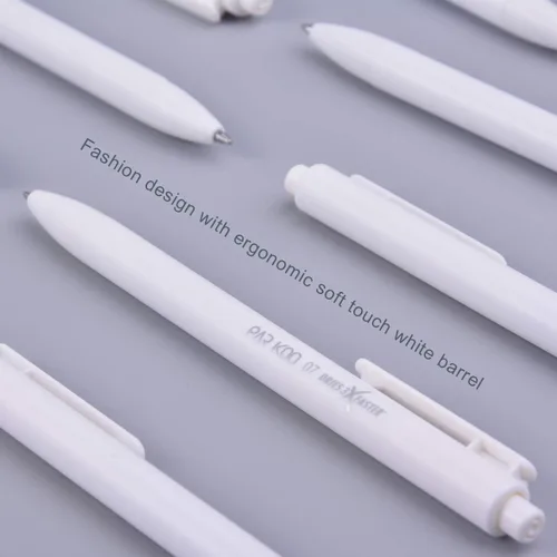 Miniatura 5 de ParKoo Bolígrafos de gel retráctiles: tinta negra de 12 quilates, punta fina de 0.028 in, bolígrafo blanco, bolígrafos de escritura suave de secado
