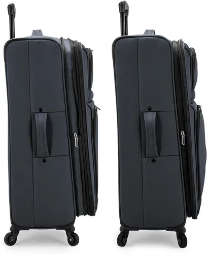 Miniatura 6 de US Traveler - Equipaje extensible con ruedas giratorias y costado blando Anzio Gris oscuro US08120G