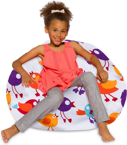 Miniatura 32 de Posh Beanbags - Sillón puff Azul Rey Sólido