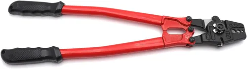 Miniatura 9 de Herramienta de prensado de estampación de swager de mano de 14" para cable de cuerda de alambre 1/16" 3/32" 1/8" [P/N: ET-TOOL030-14-RED]
