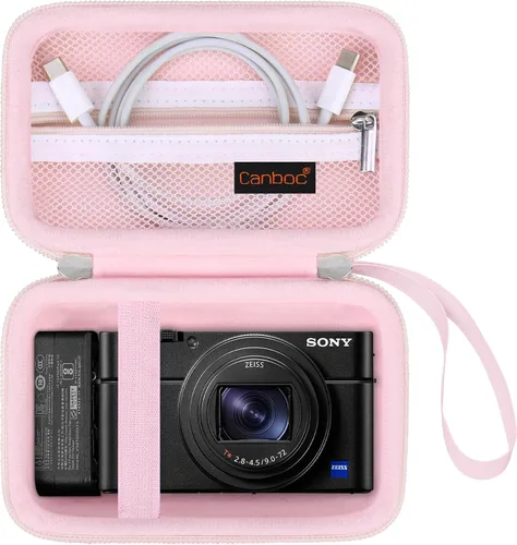 Miniatura 9 de Canboc Funda de transporte para cámara digital compacta Sony RX100 VII/ RX100 VI/ RX100 V/ RX100 IV/ RX100 III, bolsa para cámara de vlogging tipo