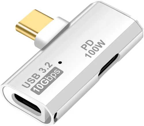 Miniatura 9 de Adaptador USB C OTG, carga PD tipo C de 100 W a divisor USB C dual para iPhone 15 Pro Max, Google TV Chromecast 2020, MacBook, Samsung Galaxy