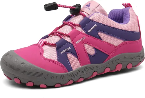 Miniatura 28 de Mishansha Botas de Senderismo para Niños Pequeños Niñas Niños Zapatos de Senderismo Resistentes al Agua Anti-Colisión Antideslizantes Atléticas