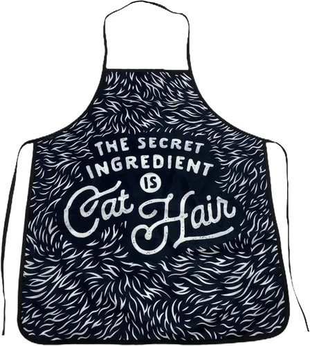 The Secret Ingredient is Cat Hair Funny Pet Kitten Animal Lover Accesorios de cocina gráficos Delantales Divertidos Delantales Cool Cat Cover Ropa