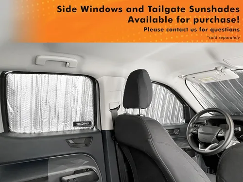 Miniatura 8 de YelloPro - Parasol para parabrisas delantero de ajuste personalizado para Ford Maverick Pickup 2022, 2023, 2024, 2025, 2026, híbrido, XL, XLT