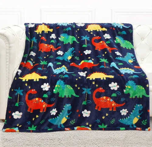mermaker Manta para Niños y Niñas, Manta Gruesa de Dinosaurios para Niños y Adolescentes, para Cuna, Carrito, Regalos de Cumpleaños, Navidad y
