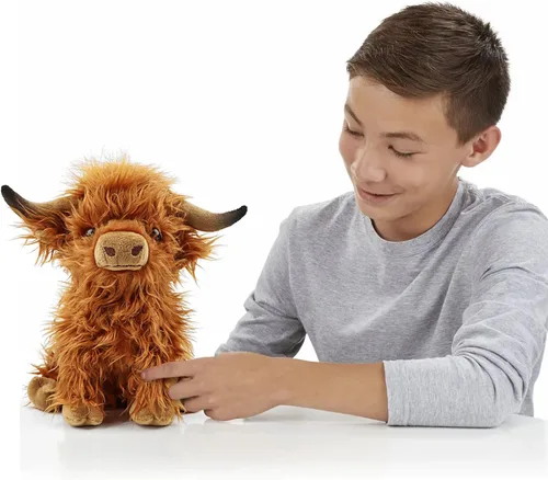 Miniatura 7 de Gluutoyashop Highland Cows - Animal de peluche de vacas escocesas de las tierras altas, juguete de peluche, lindo peluche de granja, regalo
