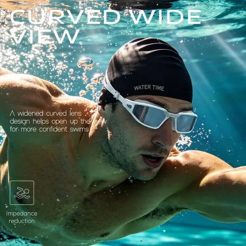 Miniatura 3 de Gafas de natación polarizadas unisex para mujeres, hombres, niños y niñas, 100% antivaho y anti-UV Azul