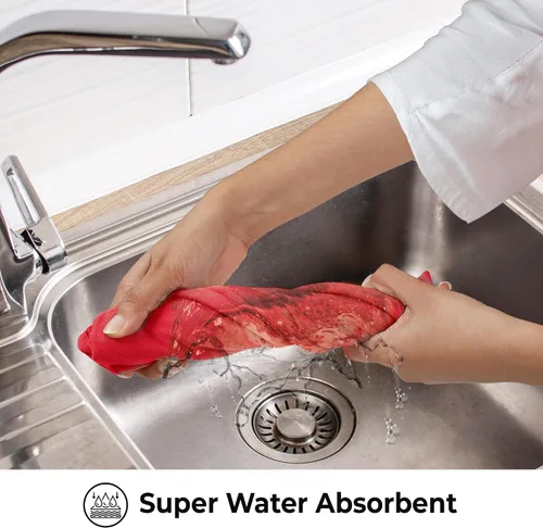 Miniatura 14 de Urban Villa Toallas de cocina 100% algodón para cocina (juego de 6) 20"x30" toallas de cocina altamente absorbentes, juego de ropa de cocina