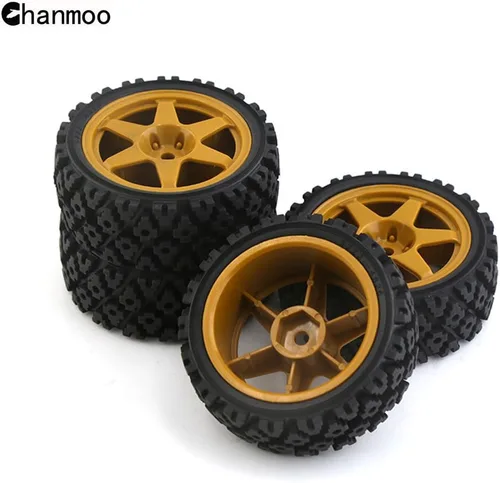 Miniatura 7 de 1/10 RC On Road Neumáticos de goma y ruedas Rally Llantas 0.472 in Hex para 1/10 Escala RC Racing Drift Car HPI KYOSHO Tamiya XV01 XV02 TA06 TT01