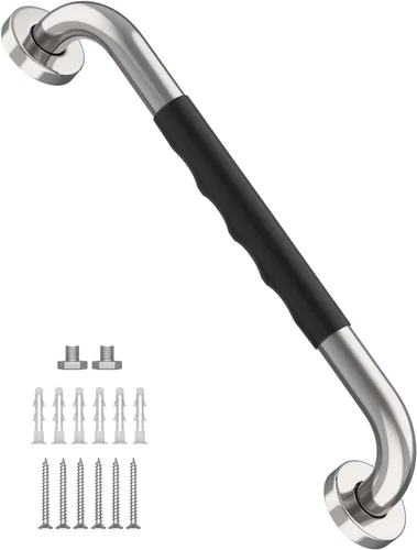 Miniatura 41 de Barra de agarre antideslizante para ducha de 24 pulgadas, acabado blanco frotado con aceite, diámetro de 1.25", Barra de agarre para baño Munzong