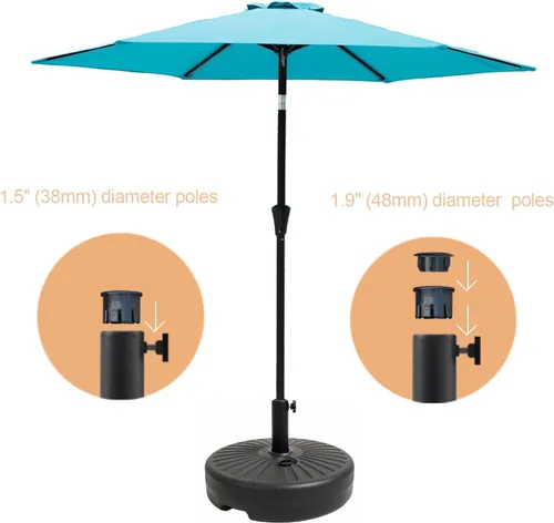 Miniatura 3 de Sombrilla C-Hopetree Cantilever Offset para exterior, con base pesada