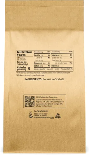 Miniatura 5 de PURE ORIGINAL INGREDIENTS Paquete de ácido cítrico y sorbato de potasio, (1 libra cada uno) grado alimenticio, natural