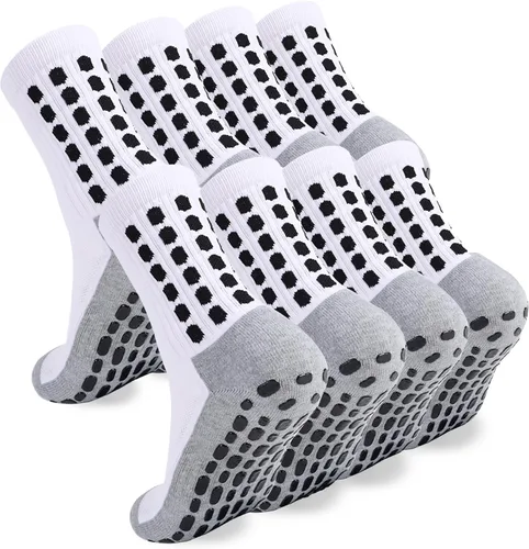 246 Pairs Men's Soccer Socks Grip Pads Non Slip Football Baseball Soccer Socks for Men Women