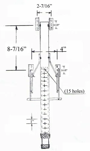 Miniatura 4 de Altura ajustable sola pata de mesa plegable (FS29ADJ)