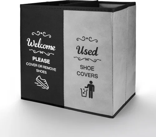 Miniatura 8 de Opret Caja grande de cubierta de zapatos negra, suministros para agentes inmobiliarios, caja dispensadora de cubierta de zapatos desechable