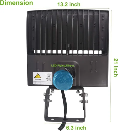 Miniatura 5 de Luces LED de poste de estacionamiento de 100 W, sensor de fotocélula del atardecer al amanecer, protección contra sobretensiones integrada, 1-10 V