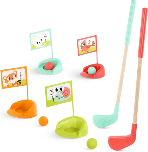 Miniatura 12 de B. toys Juego de discos voladores - 4 discos voladores coloridos - Deportes al aire libre y juegos para niños - Juego de discos para patio trasero