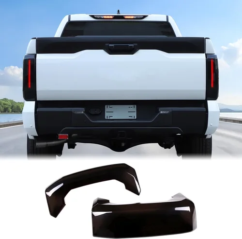 Aunginsy Cubierta de luz trasera de automóvil compatible con Toyota Tundra 2022-2026, cubierta de carcasa de luz trasera ahumada, cubierta de