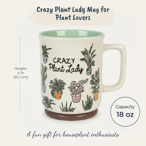 Miniatura 3 de Taza Crazy Plant Lady de 18 onzas