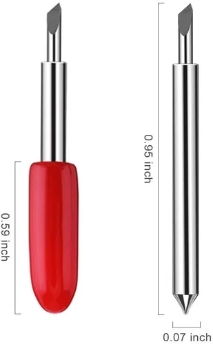 Miniatura 3 de Paquete de 20 cuchillas de repuesto compatibles con Cricut Imagine Explore Air 2 Create Maker 3 Expression 45° de tela de vinilo estándar