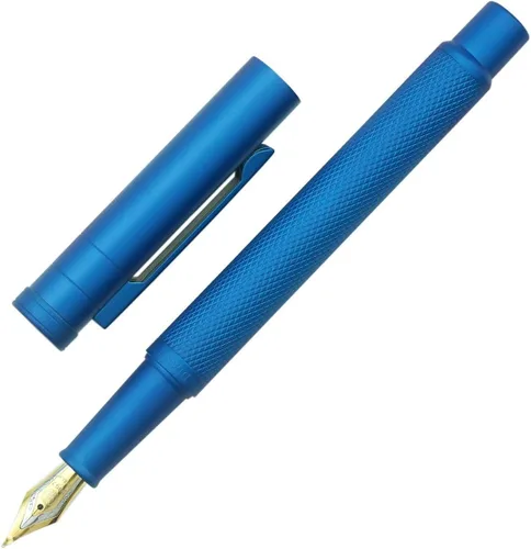 Miniatura 53 de Hongdian Bolígrafo Rollerball Bosque Azul Oscuro con Repuesto de Tinta Negra Schmidt, Diseño Clásico con Estuche de Metal para Firma de Negocios