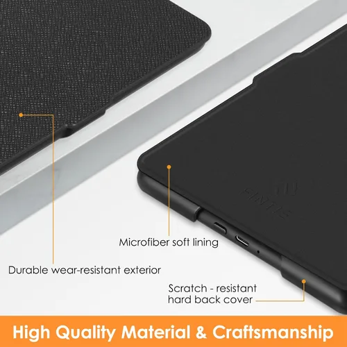 Miniatura 3 de Fintie Slimshell - Funda para Kindle Paperwhite 6.8 pulgadas (11ª generación-2021) y Kindle Paperwhite Signature Edition, liviana, de piel sintética